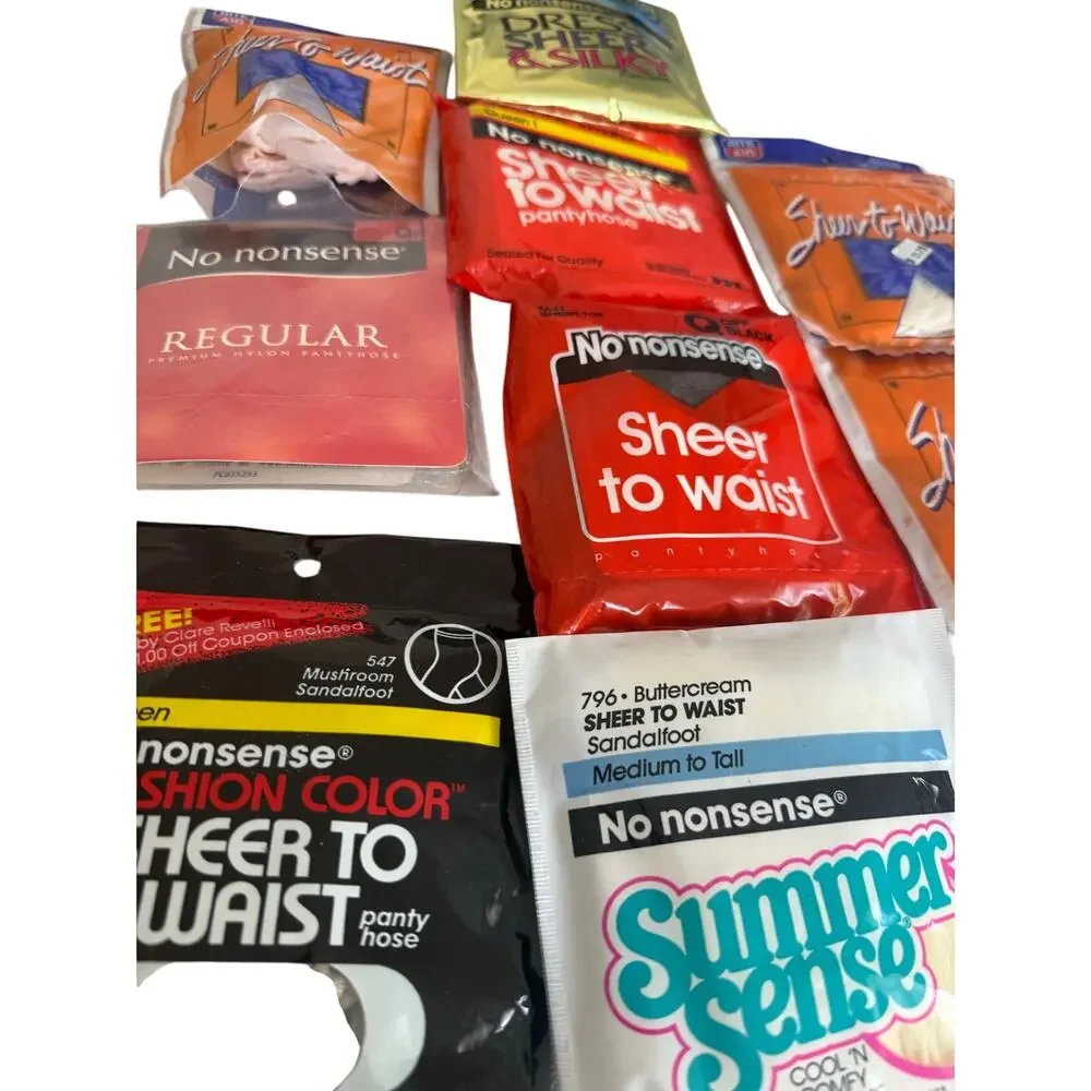 Vintage Deadstock Pantyhose Lot | 30+ Sealed Pairs | NOS Hosiery| No Nonsense